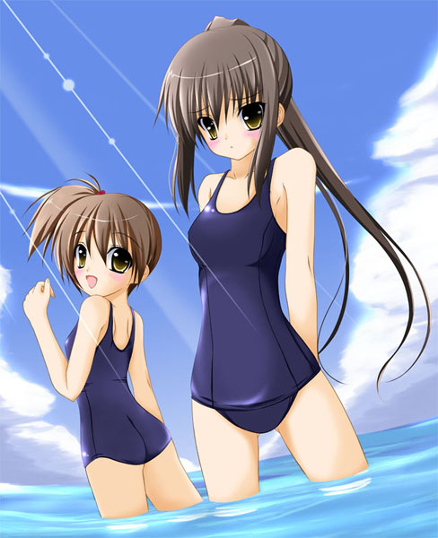 kyonko and kyon's sister (suzumiya haruhi no yuuutsu) drawn by tomosuke