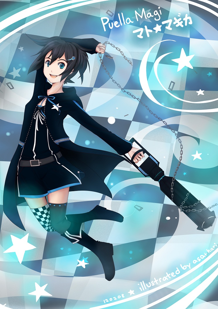 kuroi mato (mahou shoujo madoka magica and 1 more) drawn by kari_avalon
