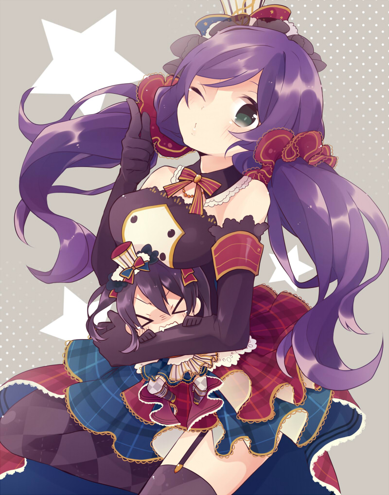 tojo nozomi and yazawa nico (love live! and 2 more) drawn by asari_toko
