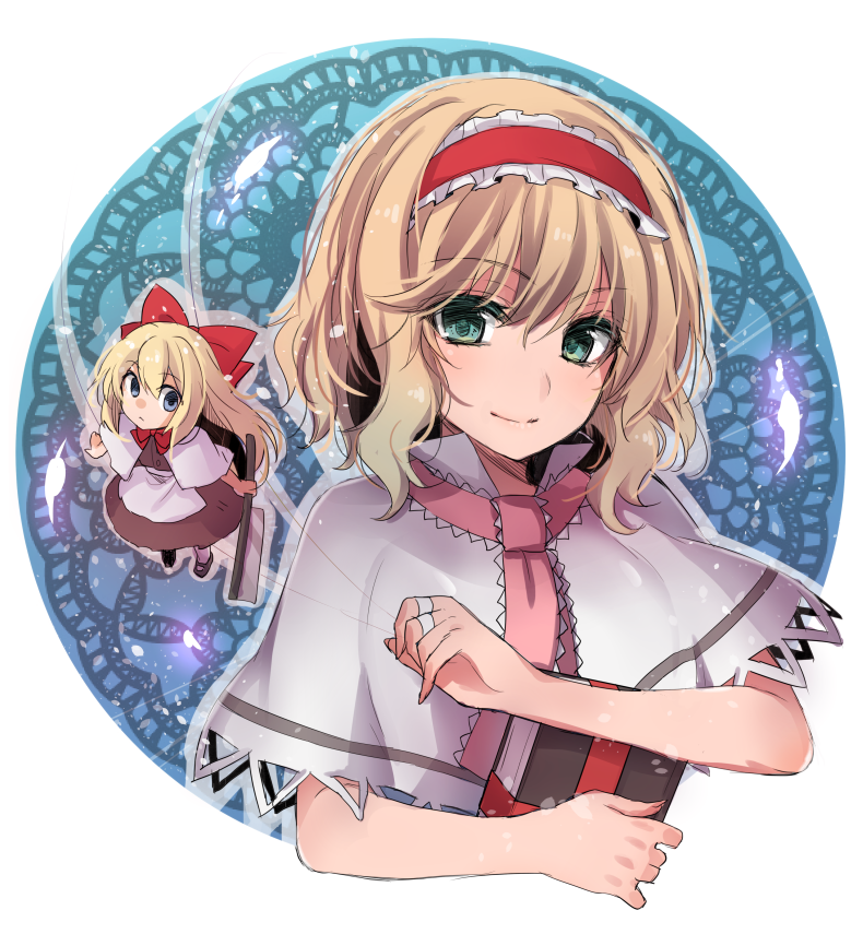 alice margatroid and shanghai doll (touhou) drawn by asa_(coco)