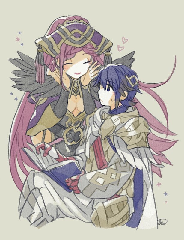 alfonse and loki (fire emblem and 1 more) drawn by murabito_ba