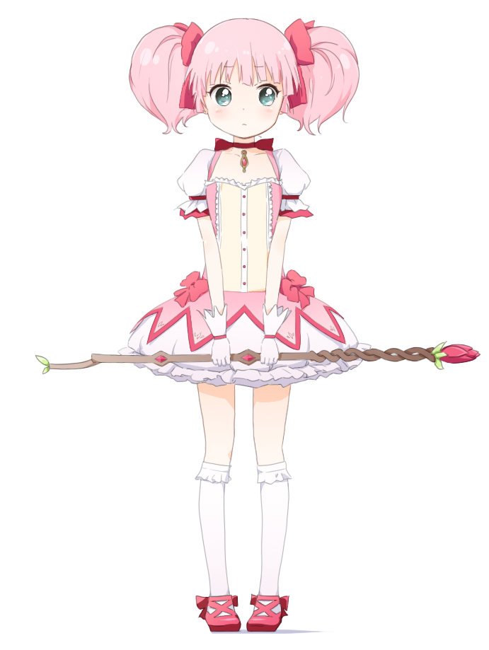 kaname madoka and yoshikawa chinatsu (mahou shoujo madoka magica and 1 more) drawn by mozk