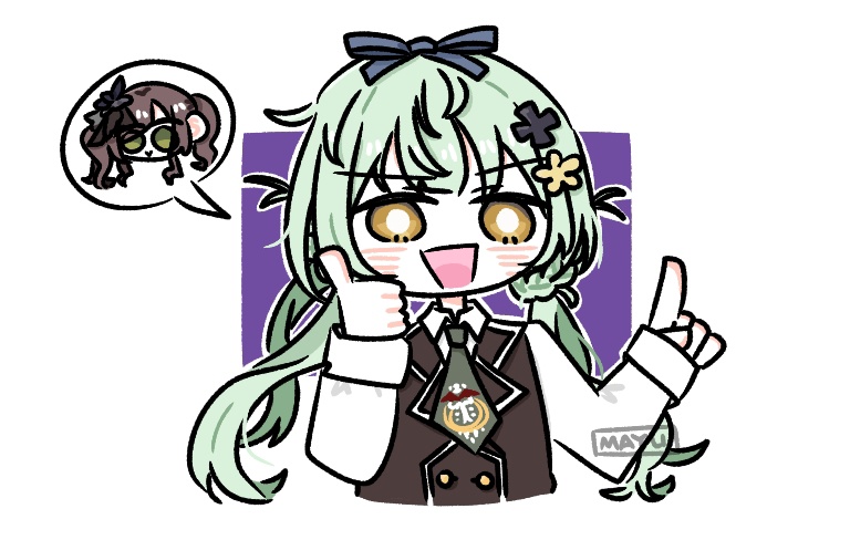 kamigoori marimo and ueda imari (assault lily) drawn by mayu_(yu_e1602)