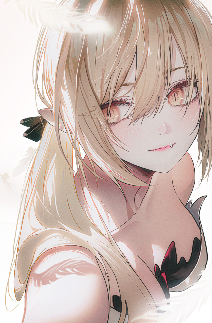 oshino shinobu and kiss-shot acerola-orion heart-under-blade (monogatari and 1 more) drawn by andi_1021