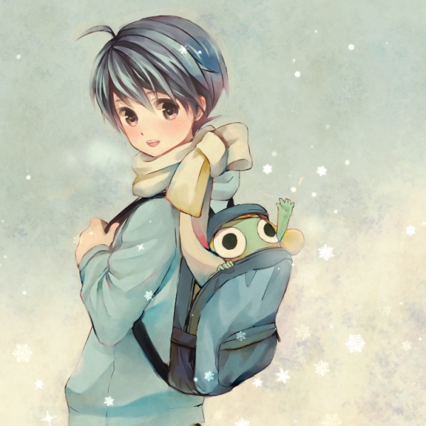 keroro and hinata fuyuki (keroro gunsou) drawn by amu_(m_aa)