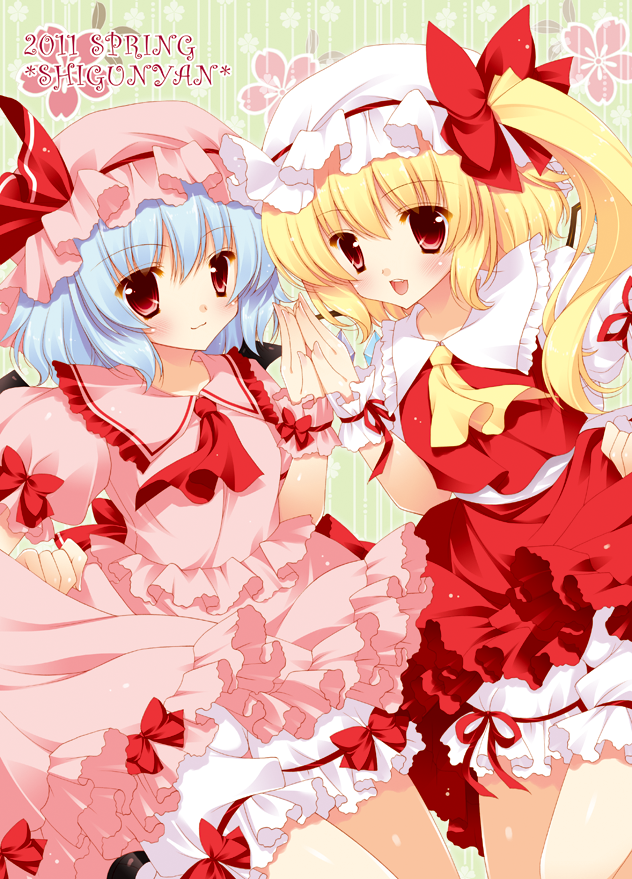 remilia scarlet and flandre scarlet (touhou) drawn by shigunyan