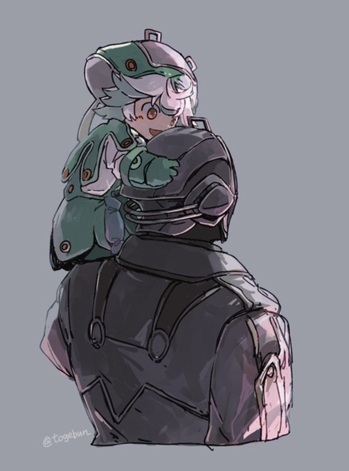 bondrewd and prushka (made in abyss) drawn by toge_(owannun)