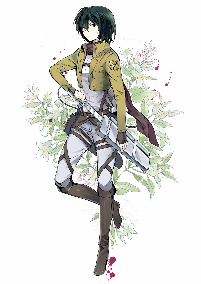 mikasa ackerman (shingeki no kyojin) drawn by pico_(picollector79)