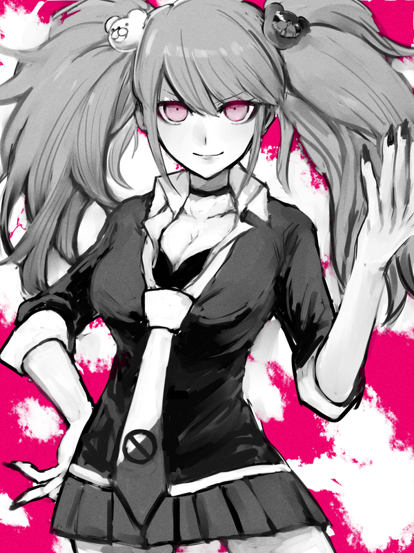 enoshima junko (danganronpa and 1 more) drawn by norita_(noritttta)