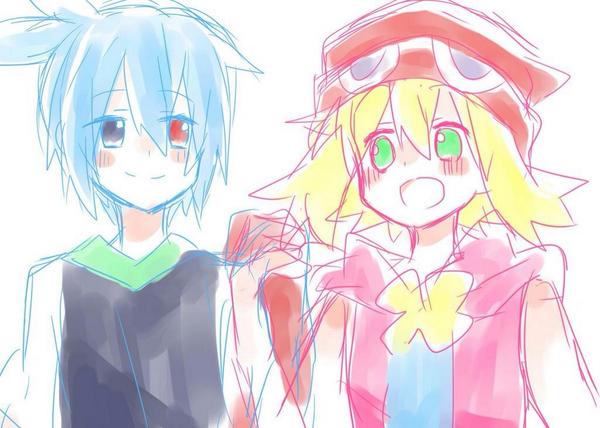 amitie and sig (puyopuyo and 1 more) drawn by matsu_(sekaowaoneok)