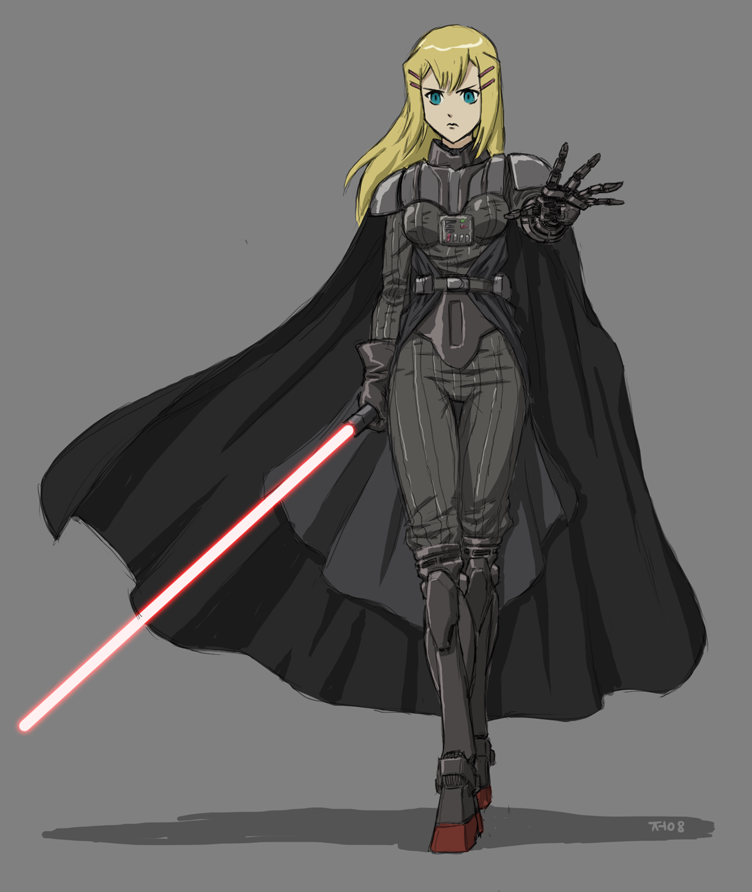 darth vader and louise halevy (gundam and 2 more) drawn by james_chung