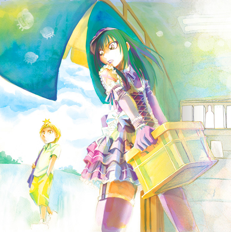 yuuki kei, oryzae-tan, sawaki souemon tadayasu, and cerevisiae-tan (moyashimon) drawn by yuki_(kinkoi)