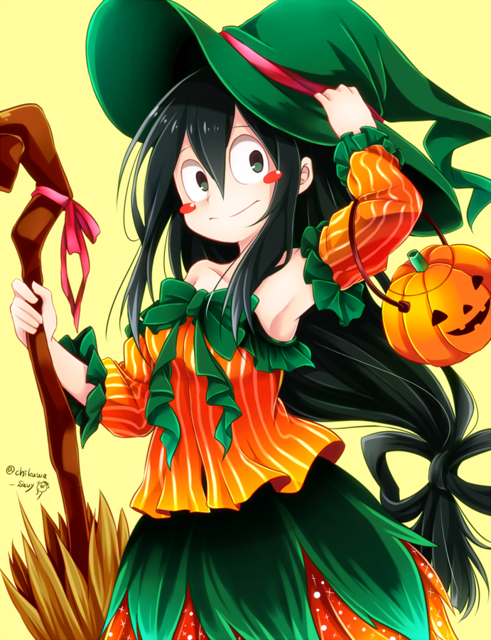 asui tsuyu (boku no hero academia) drawn by chikuwa_savy