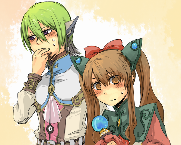 lymle lemuri phi and faize scheifa beleth (star ocean and 1 more) drawn by hro