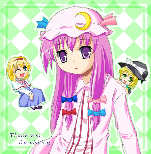 kirisame marisa, alice margatroid, and patchouli knowledge (touhou) drawn by torii_(toriinokage)