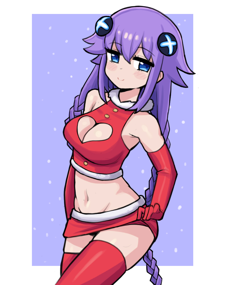 purple heart (neptune and 1 more) drawn by donburi_(donburikazoku)