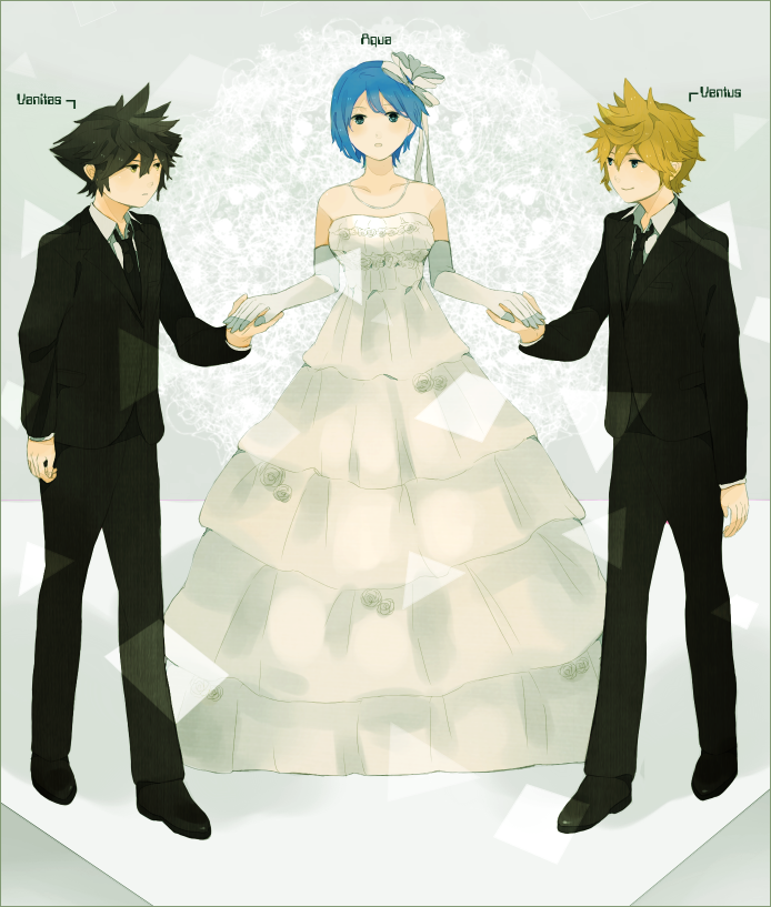aqua, ventus, and vanitas (kingdom hearts and 1 more) drawn by sana423