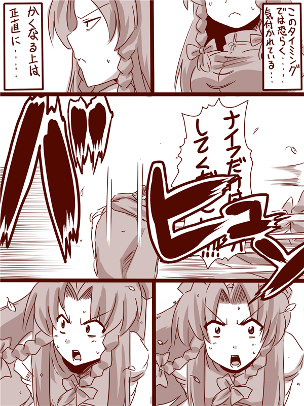 izayoi sakuya and hong meiling (touhou) drawn by amazon_(taitaitaira)