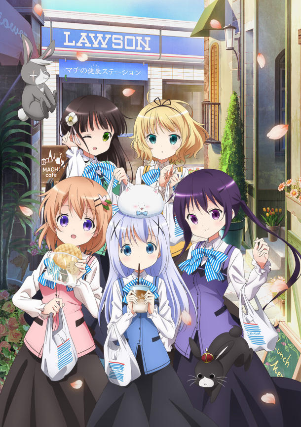 kafuu chino, hoto cocoa, kirima syaro, tippy, tedeza rize, and 3 more (gochuumon wa usagi desu ka? and 1 more)