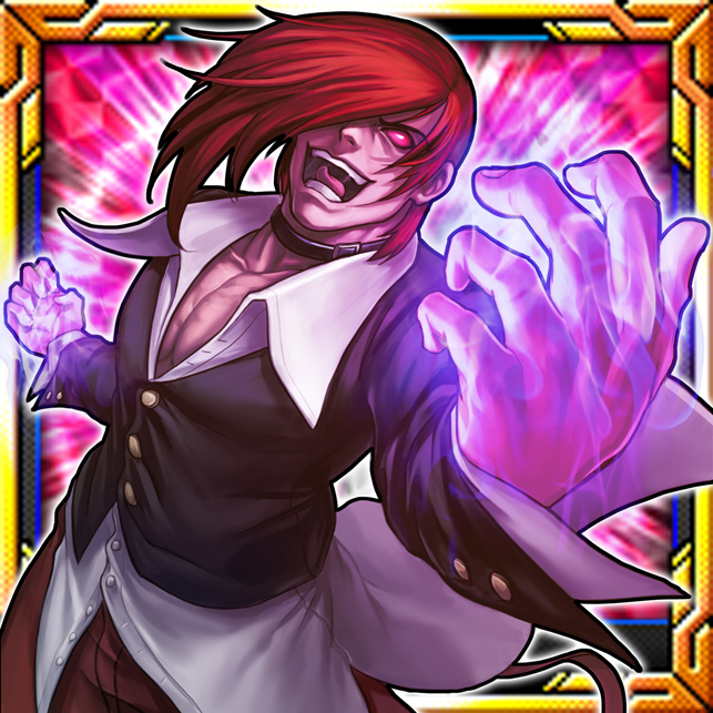 yagami iori and orochi iori (the king of fighters and 1 more) drawn by richard_suwono