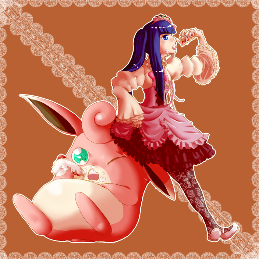 furudo erika and wigglytuff (pokemon and 1 more) drawn by hoshida_nazu