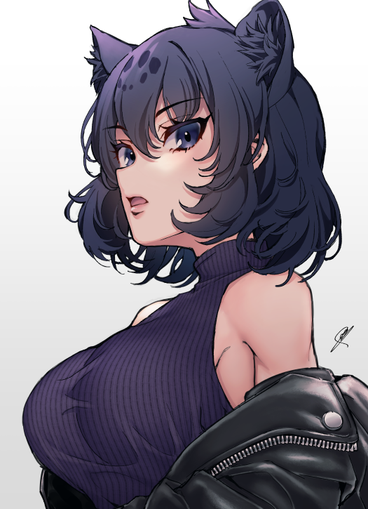 black jaguar (kemono friends) drawn by hatagaya