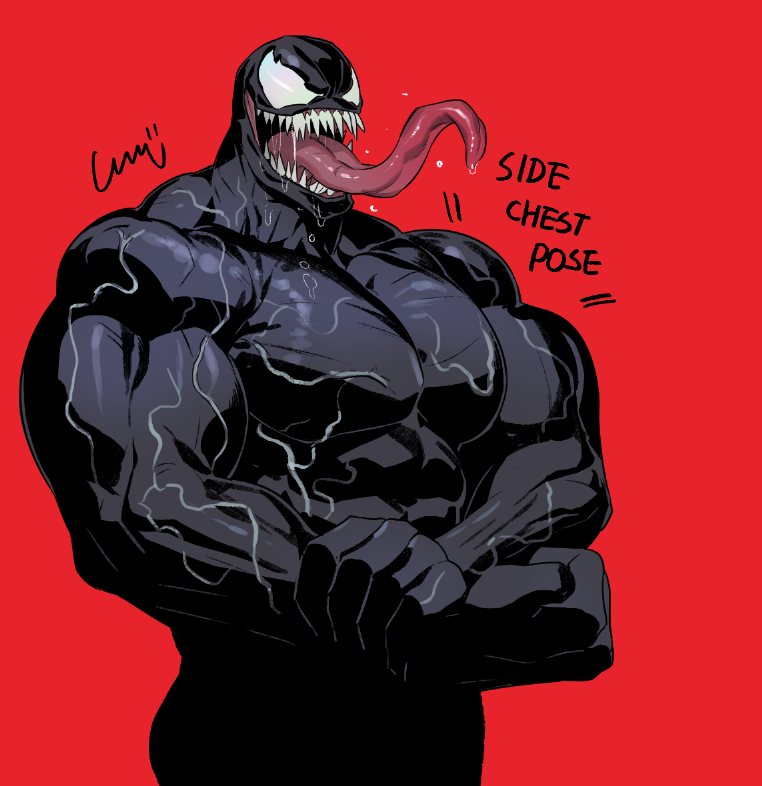 venom (marvel and 1 more) drawn by homil_21