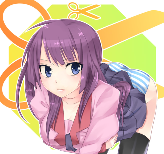 senjougahara hitagi (monogatari and 1 more) drawn by hanasaki_mahiru