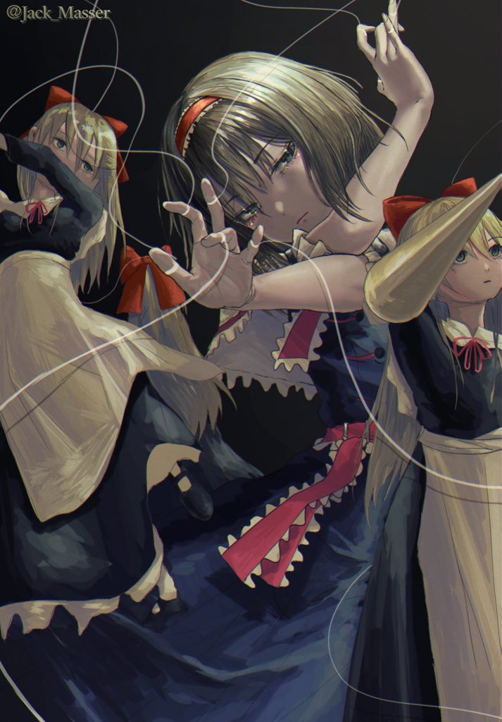 alice margatroid and shanghai doll (touhou) drawn by jack_masser