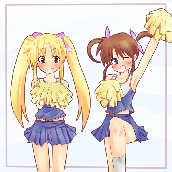 fate testarossa and takamachi nanoha (lyrical nanoha and 1 more) drawn by altorealize