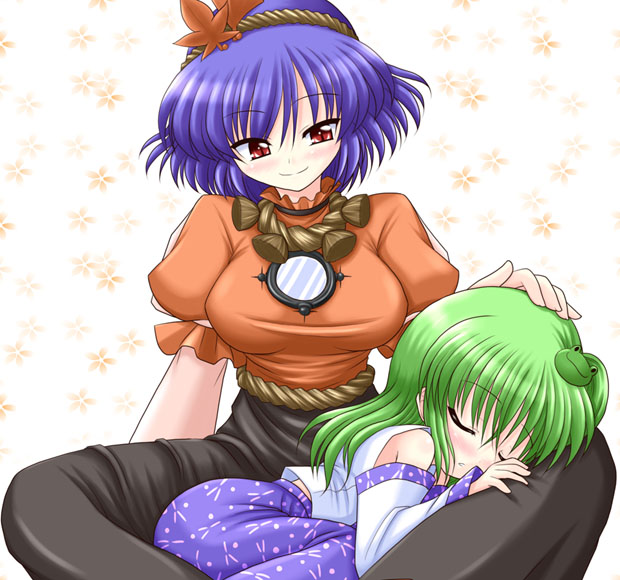 kochiya sanae and yasaka kanako (touhou) drawn by bococho