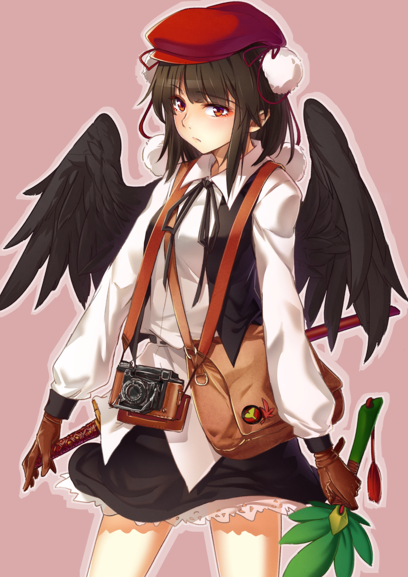shameimaru aya (touhou and 1 more) drawn by cibo_(killy)