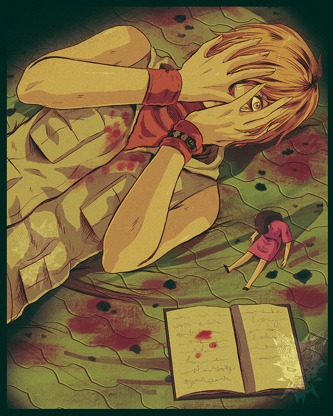 heather mason and cheryl mason (silent hill and 1 more) drawn by ruedefaux