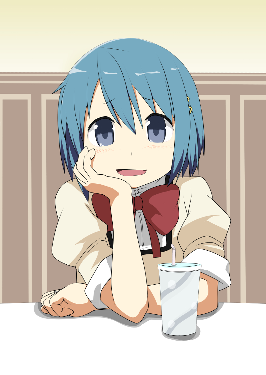 miki sayaka (mahou shoujo madoka magica) drawn by rushou_kei