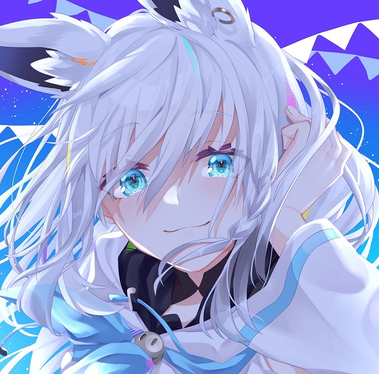 shirakami fubuki (hololive and 1 more) drawn by gezerun