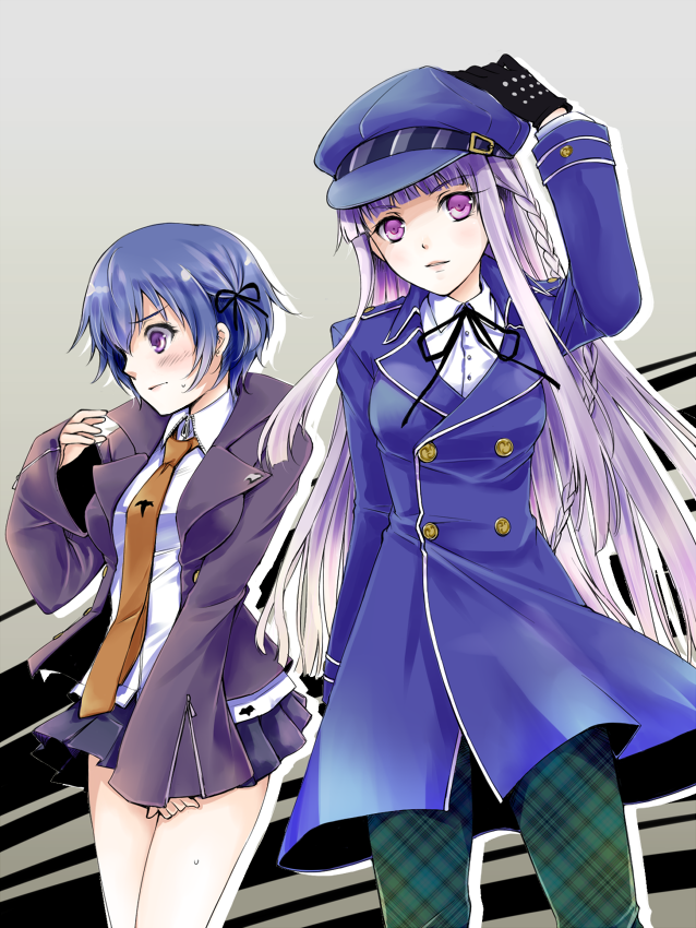 kirigiri kyoko and shirogane naoto (danganronpa and 3 more) drawn by asuma_shin