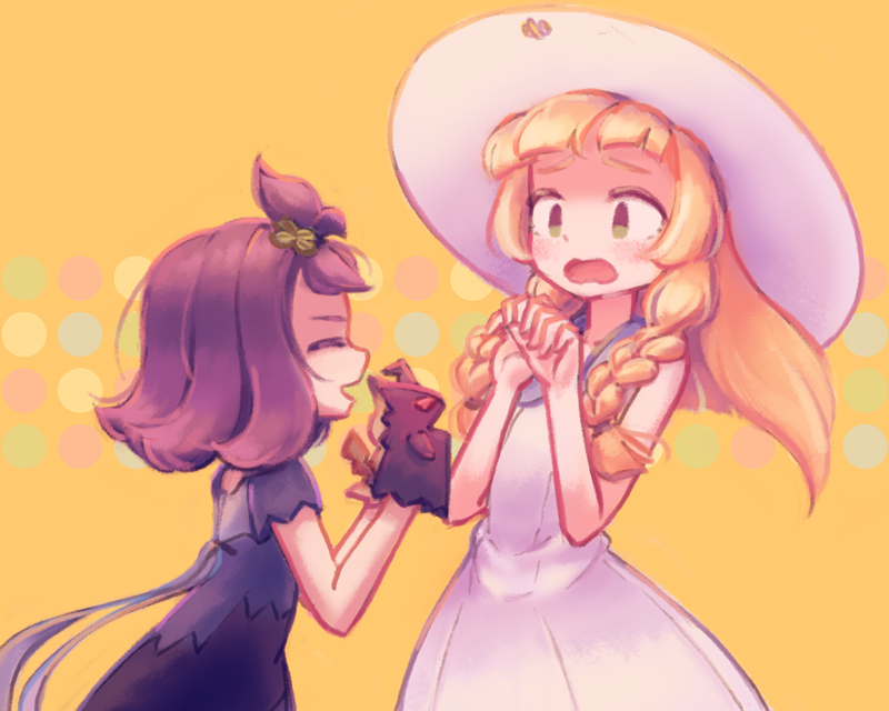 lillie and acerola (pokemon and 1 more) drawn by makaroll