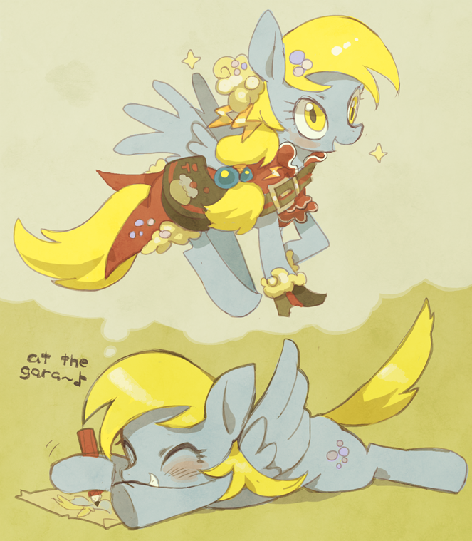 derpy hooves (my little pony and 1 more) drawn by rikose