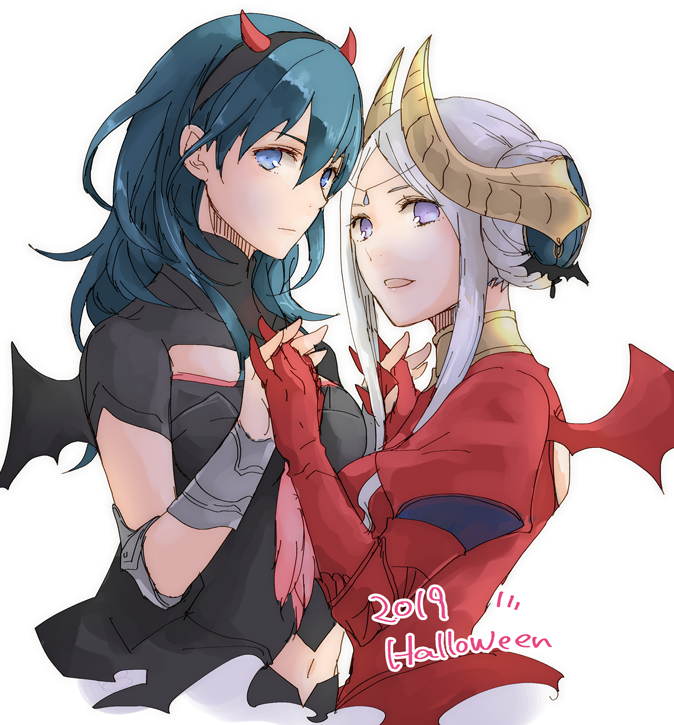 female byleth and edelgard von hresvelg (fire emblem and 1 more) drawn by robaco