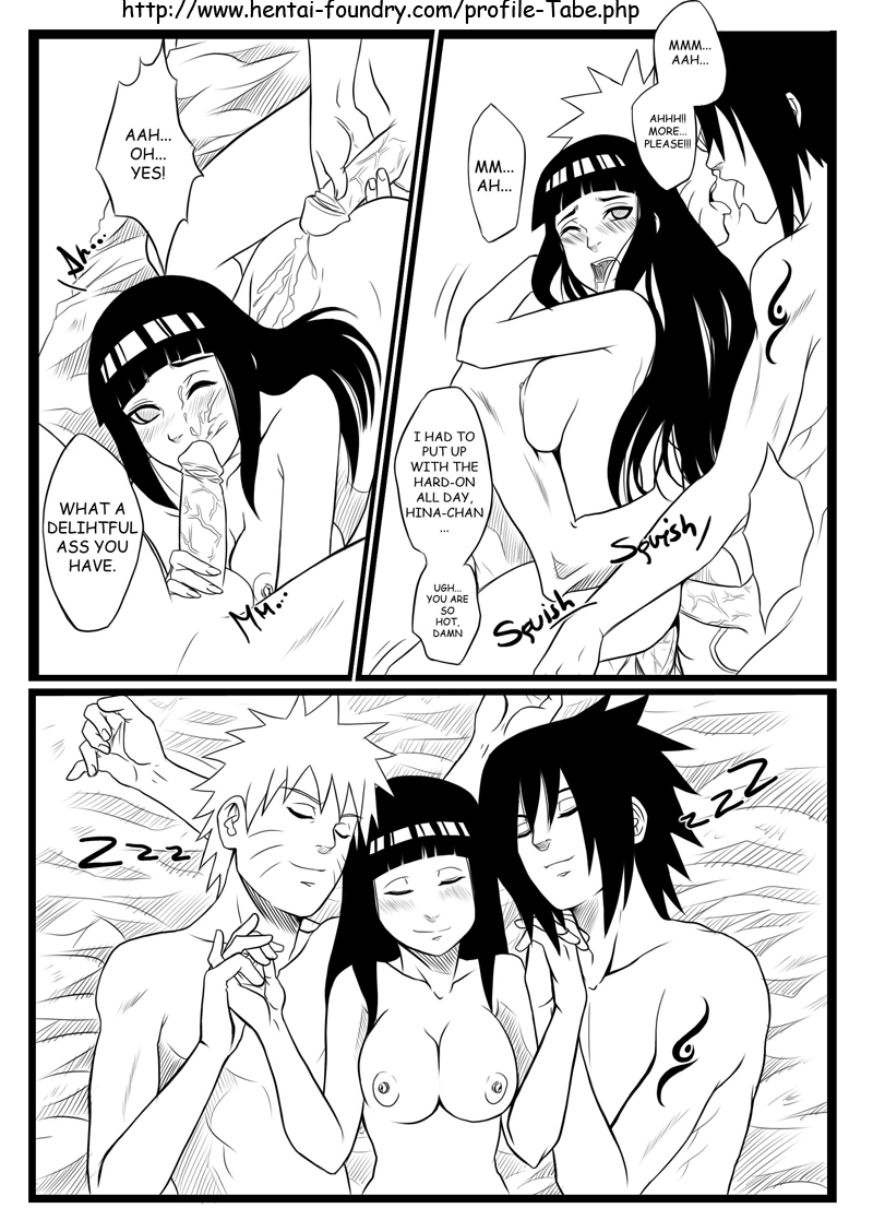 uzumaki naruto, hyuuga hinata, and uchiha sasuke (naruto and 1 more) drawn by tabe-chan