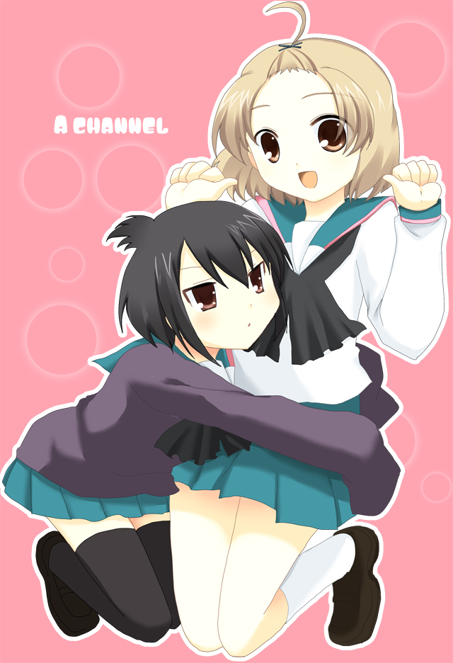 ichii tooru and momoki run (a channel) drawn by yomogi_(kapuchi)
