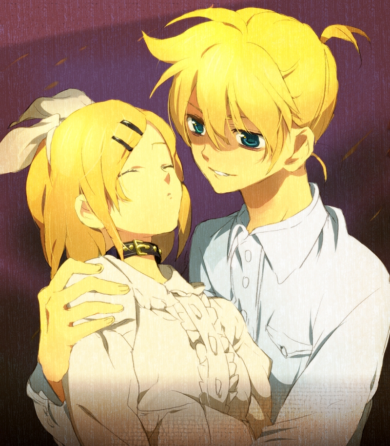 kagamine rin and kagamine len (vocaloid) drawn by tyuraba