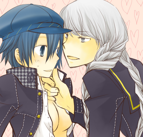 narukami yu and shirogane naoto (persona and 1 more) drawn by omugi