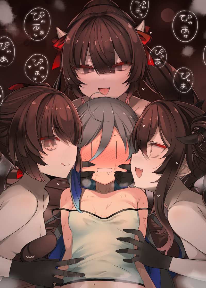 kiyoshimo, ra-class destroyer, ra-class destroyer alpha, ra-class destroyer delta, and ra-class destroyer gamma (kantai collection) drawn by shin_(new)