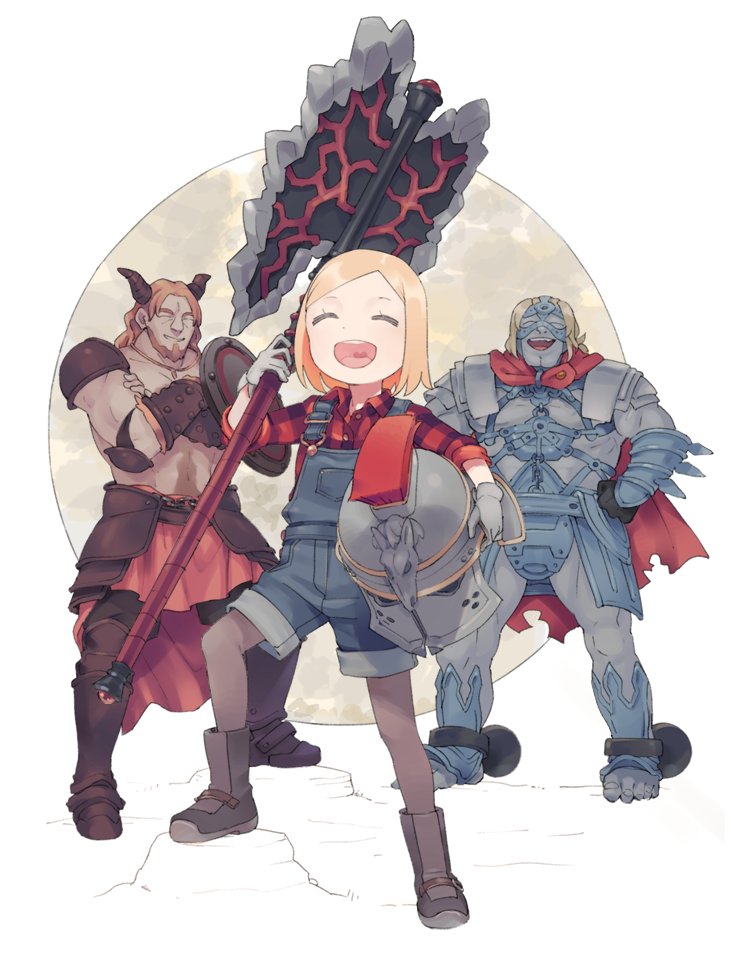 paul bunyan, spartacus, and eric bloodaxe (fate and 1 more) drawn by urayamashiro_(artist)