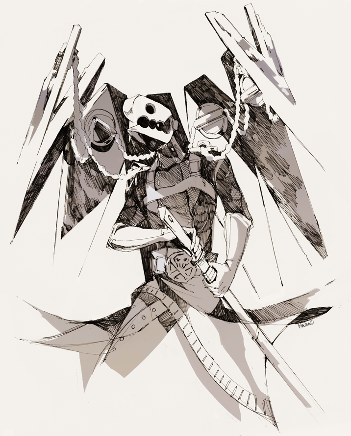 thanatos (persona and 1 more) drawn by hamau