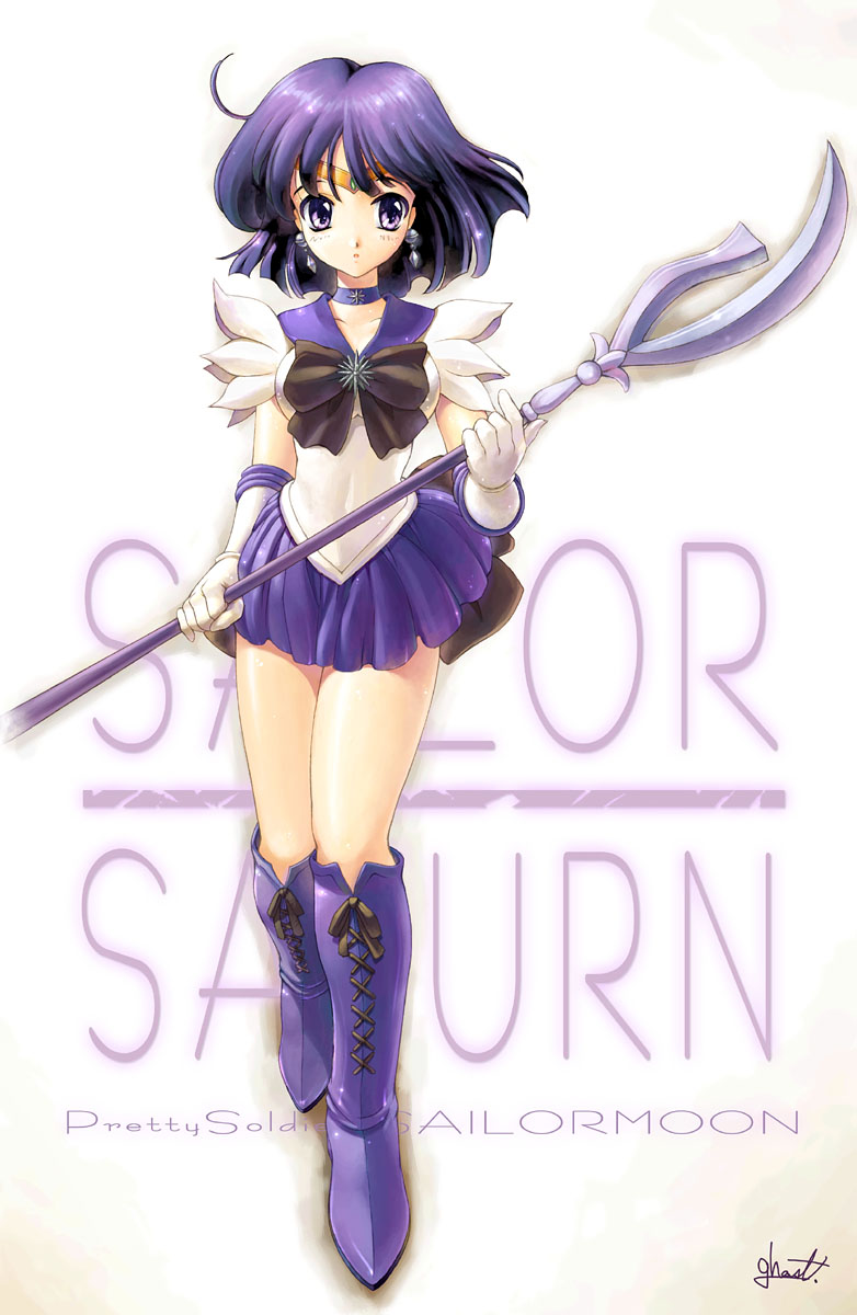tomoe hotaru and sailor saturn (bishoujo senshi sailor moon) drawn by uchiu_kazuma