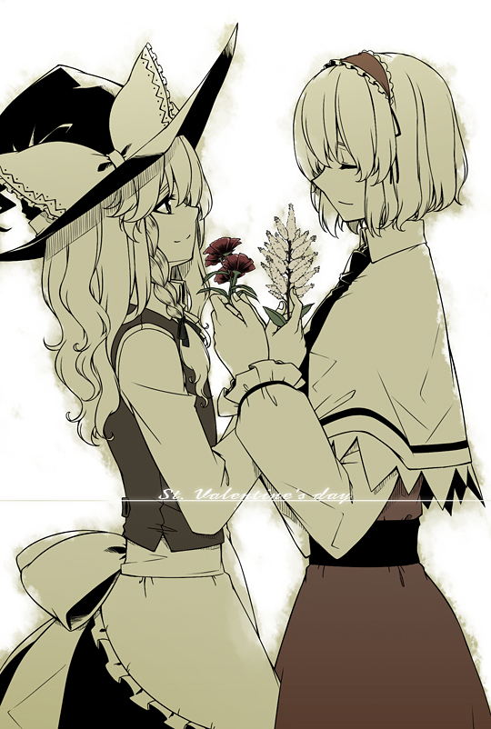 kirisame marisa and alice margatroid (touhou) drawn by sakuraba_yuuki