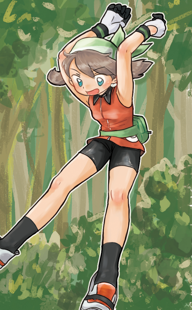 may (pokemon and 2 more) drawn by akiyasumi