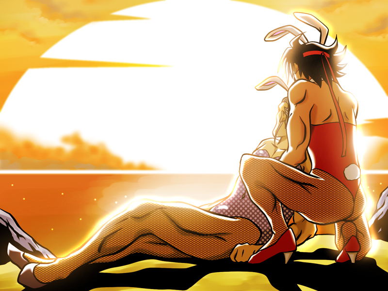 domon kasshu and master asia (gundam and 1 more) drawn by hiro_yoshinaka